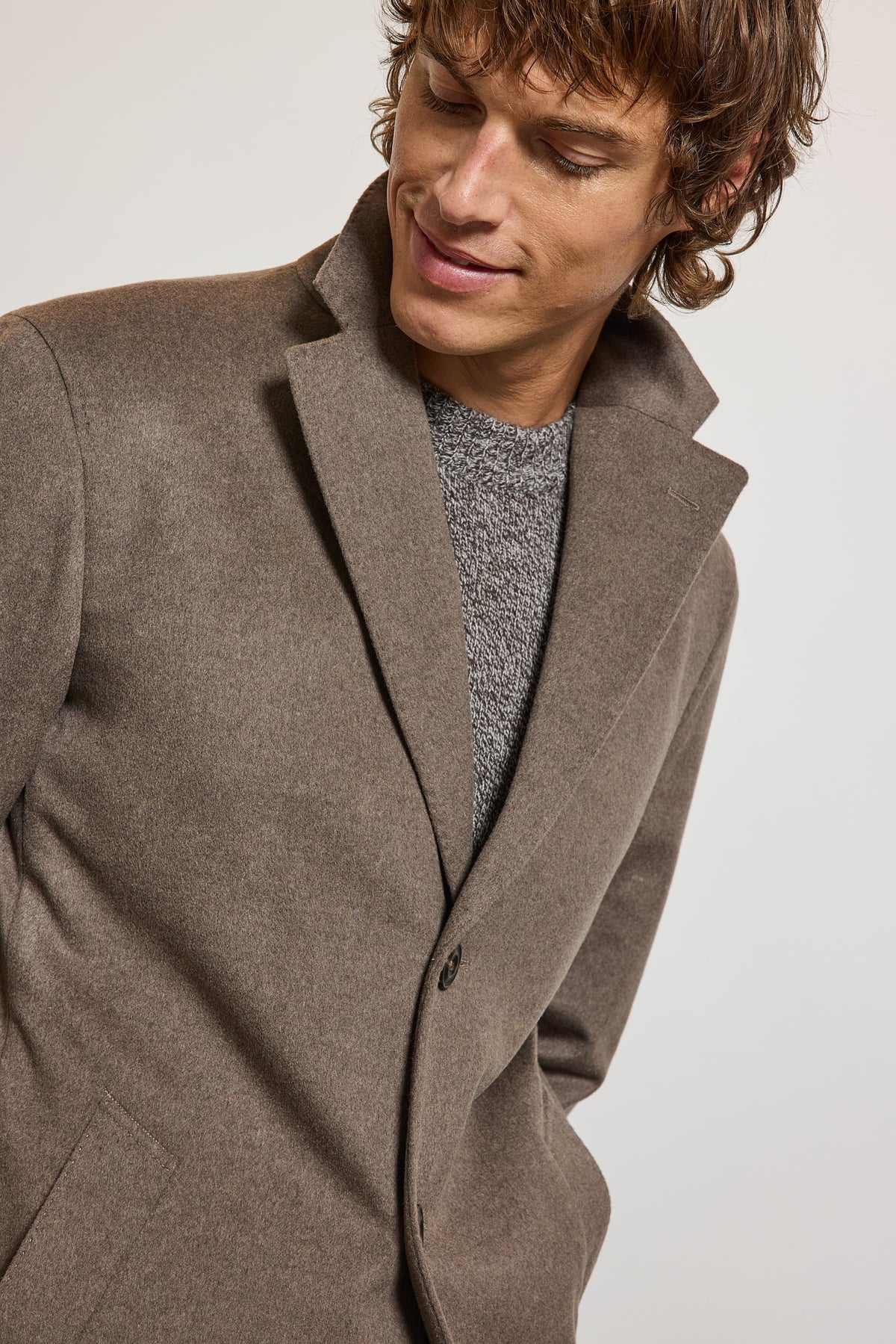 MANTEAU EN LAINE & CACHEMIRE VISON