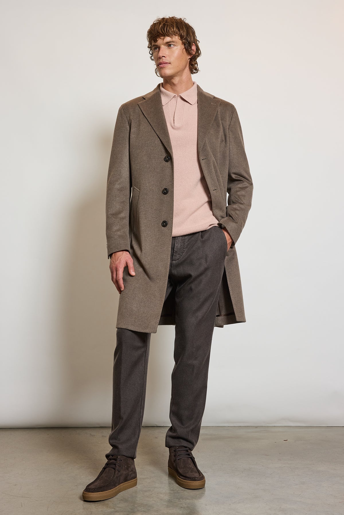 MANTEAU EN LAINE & CACHEMIRE VISON