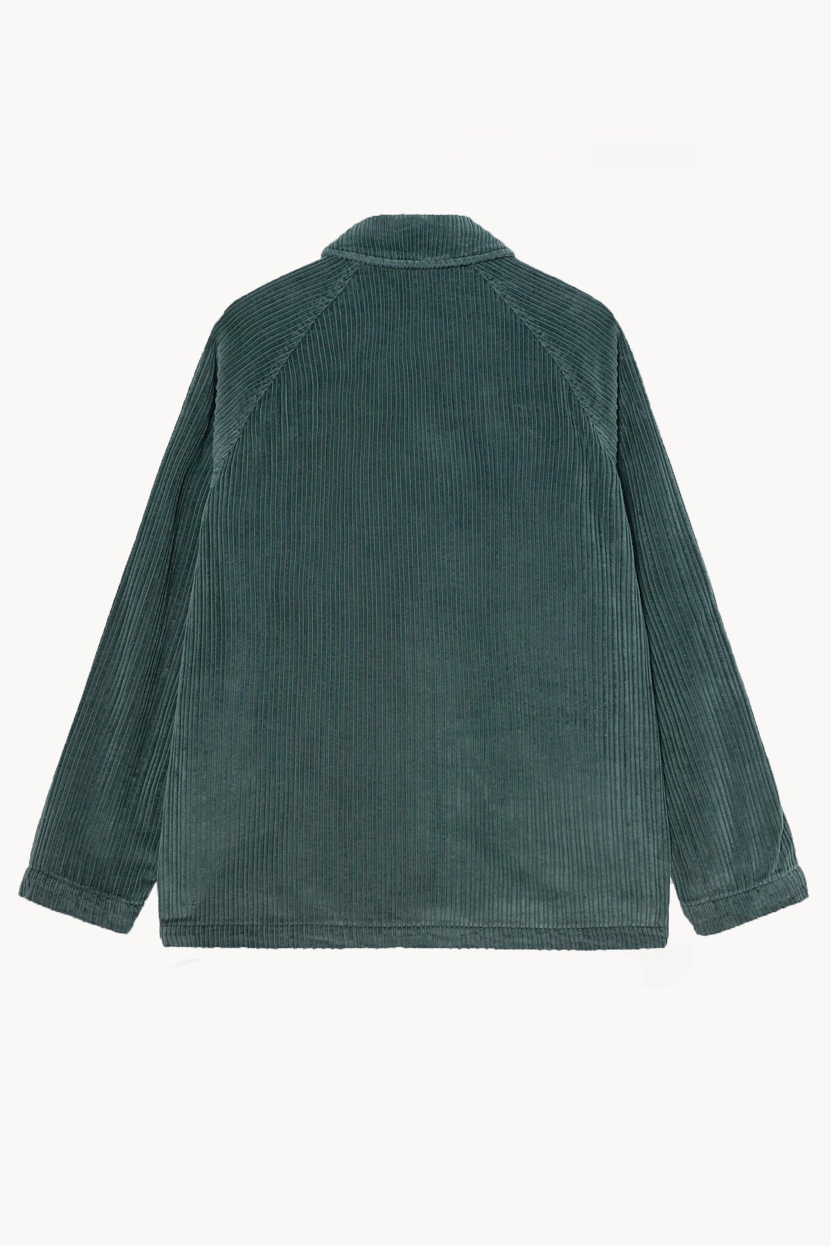 BLOUSON EN VELOURS COTELÉ VERT LAGON