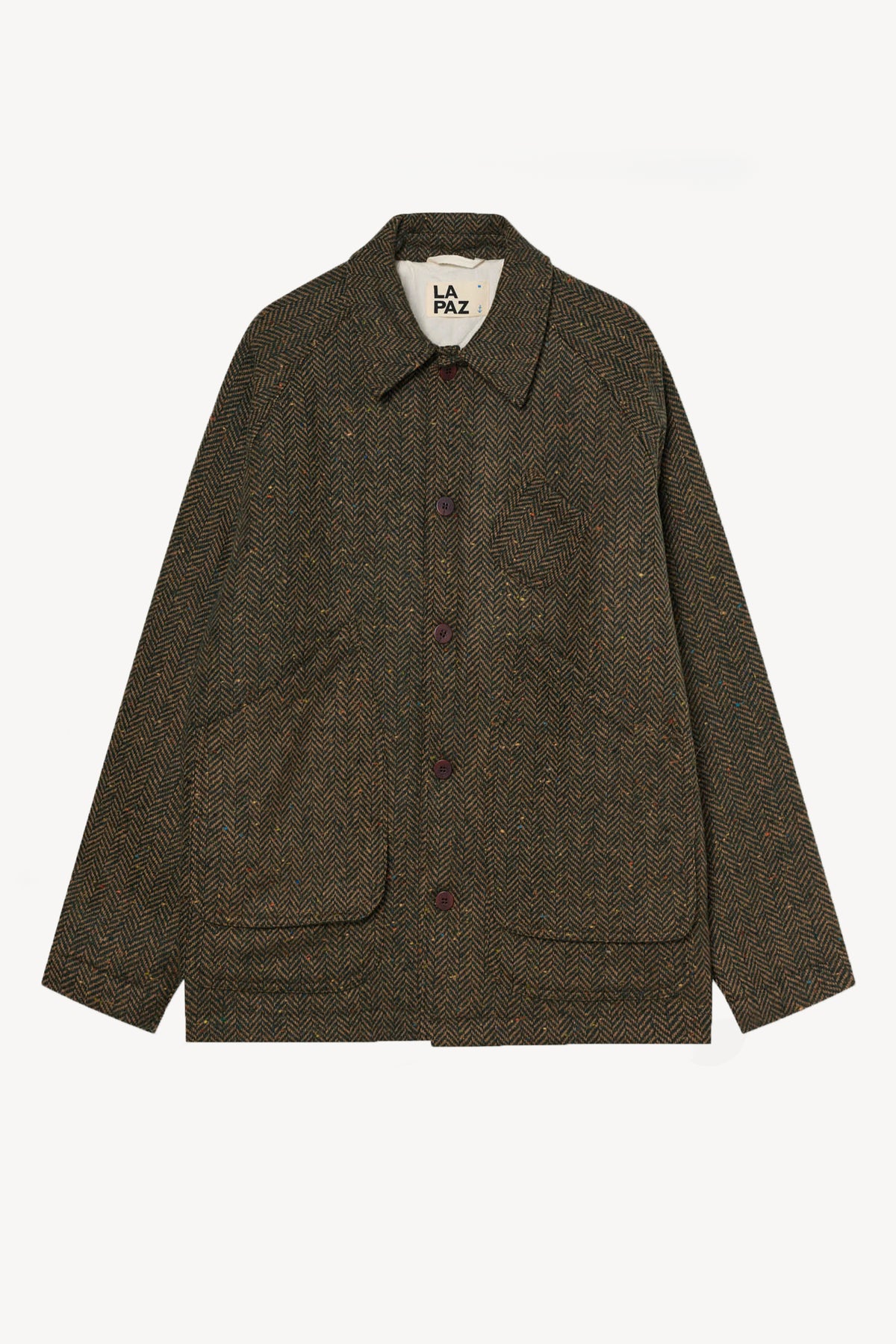 BLOUSON EN LAINE CHEVRONS