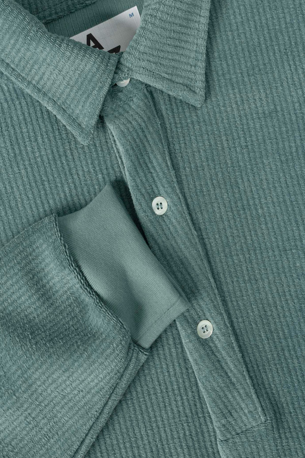 CORDUROY POLO GREEN LAGOON