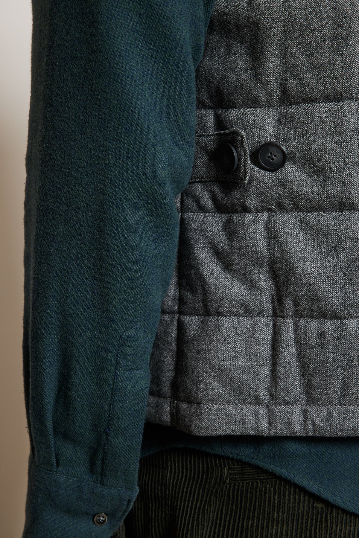 WOOL VEST ANTHRACITE