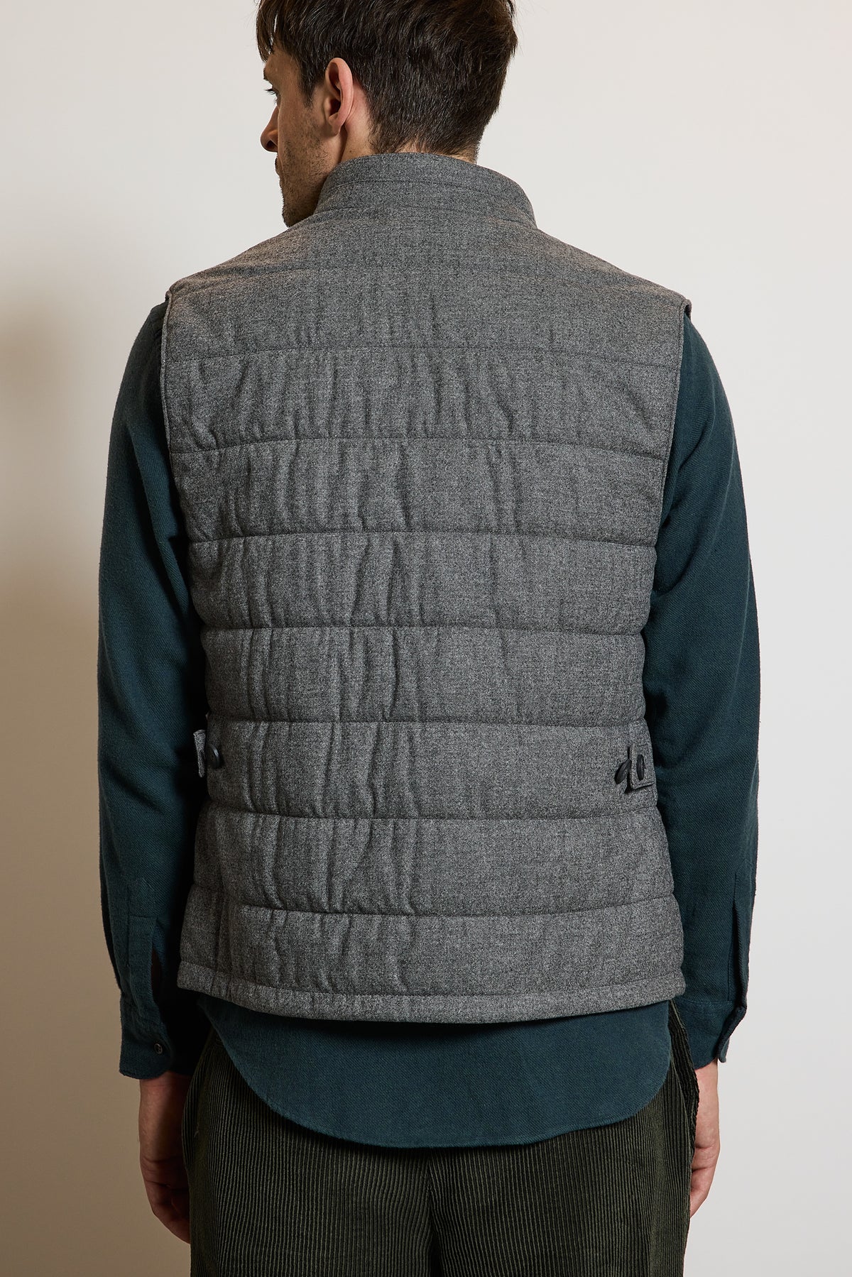 WOOL VEST ANTHRACITE