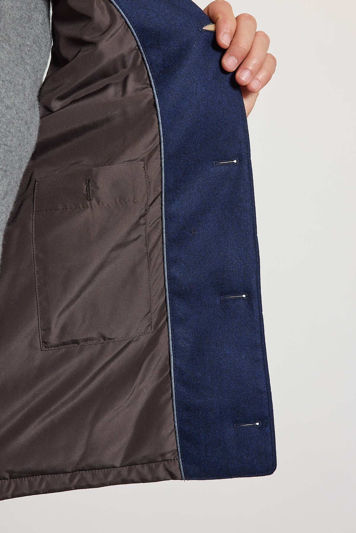 GILET EN LAINE MARINE