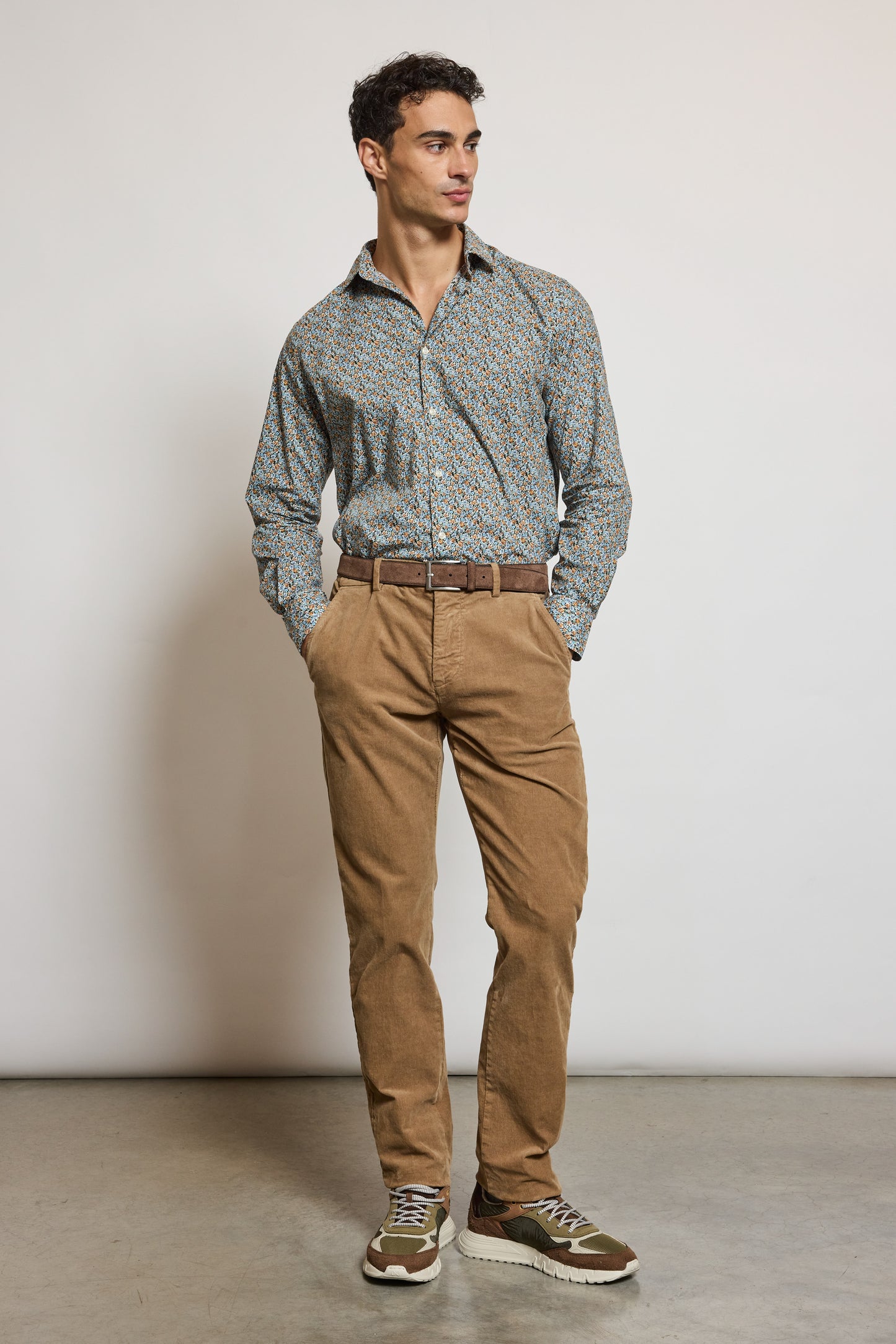 PANTALON VELOURS BEIGE