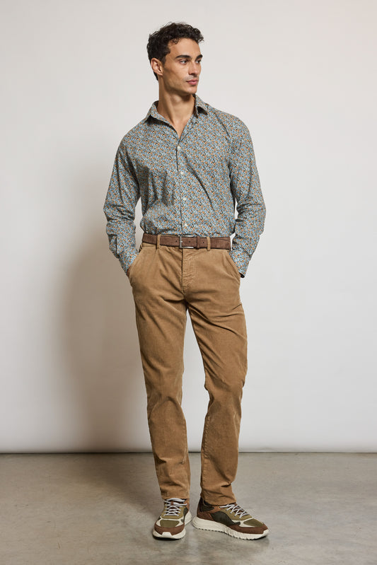 PANTALON VELOURS BEIGE