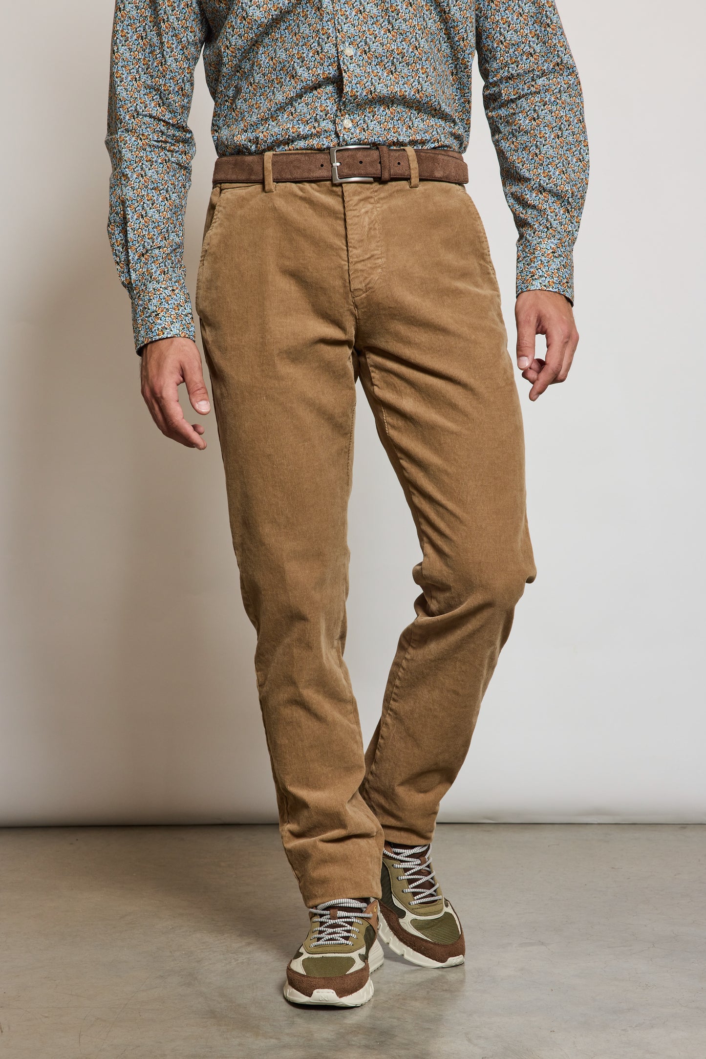 PANTALON VELOURS BEIGE