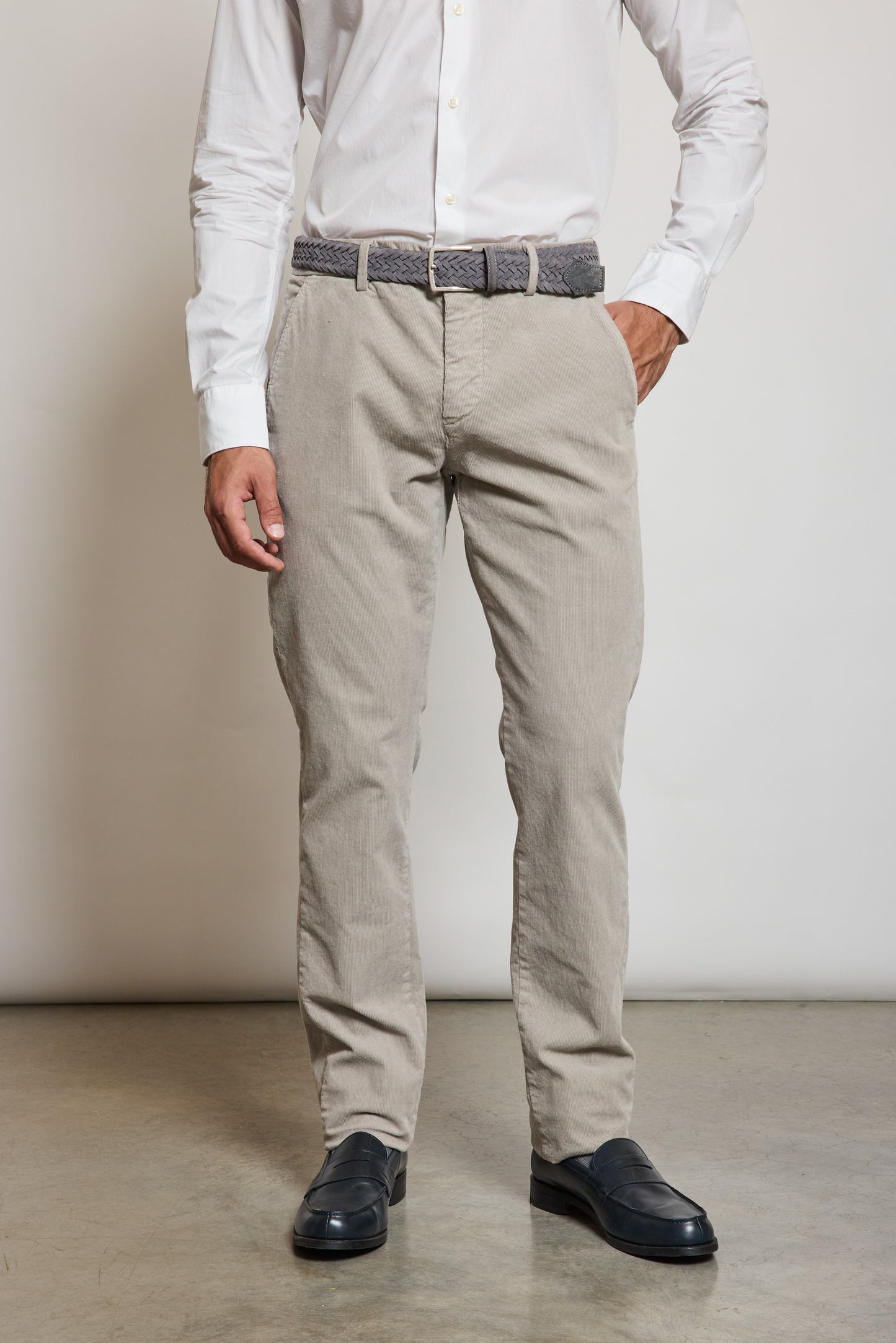 PANTALON VELOURS GRIS