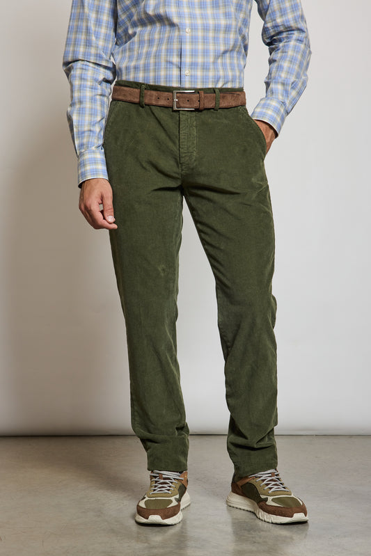 PANTALON VELOURS KAKI