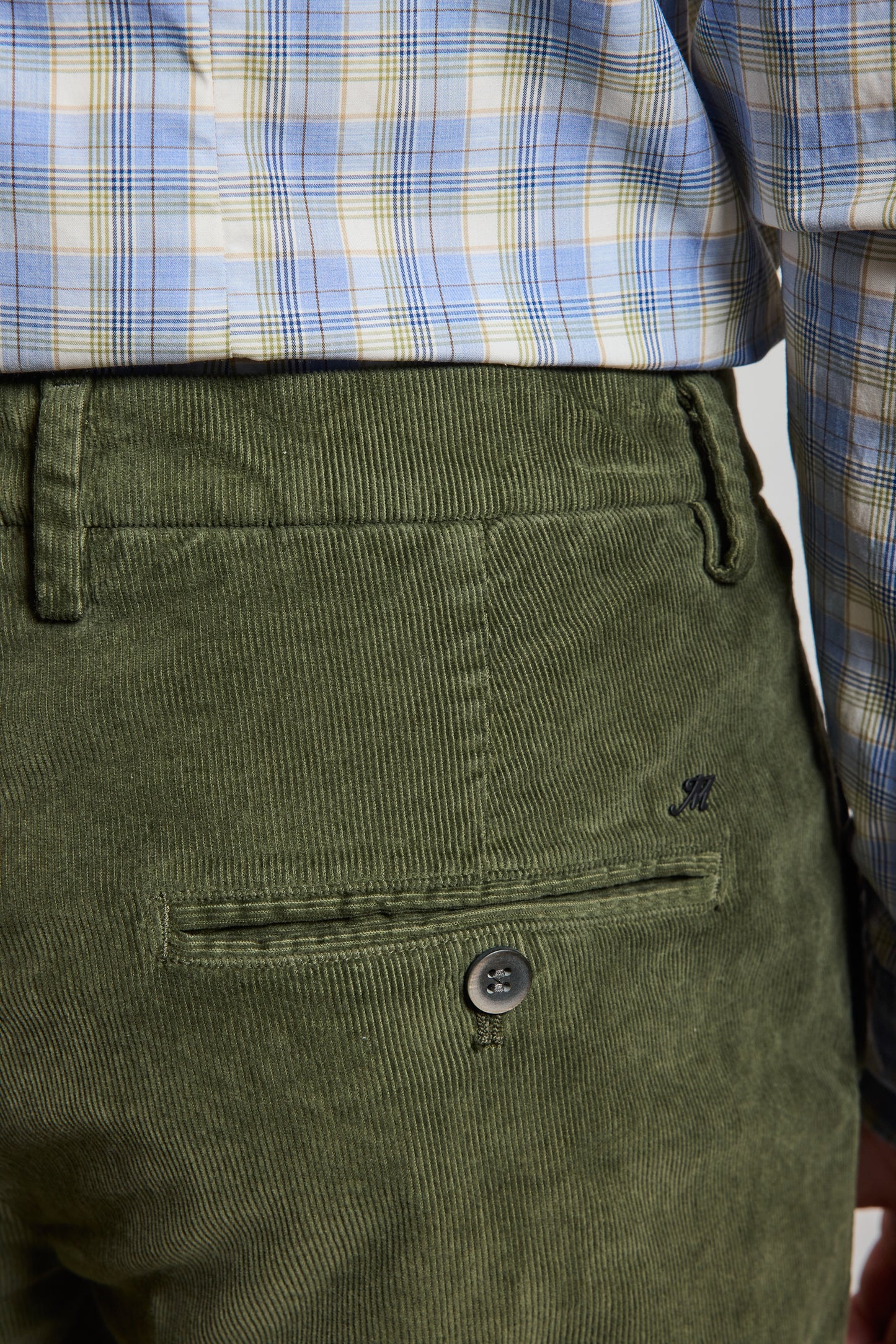 PANTALON VELOURS KAKI