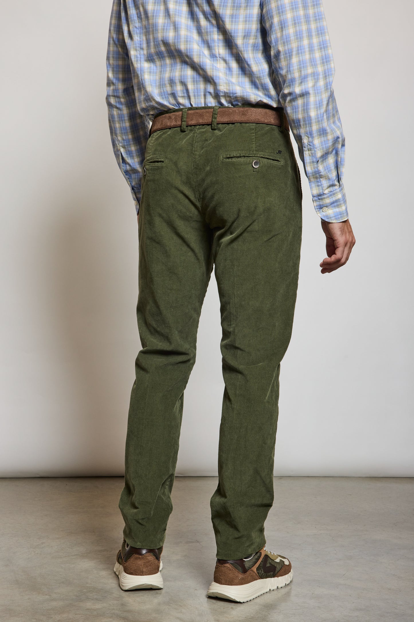 PANTALON VELOURS KAKI