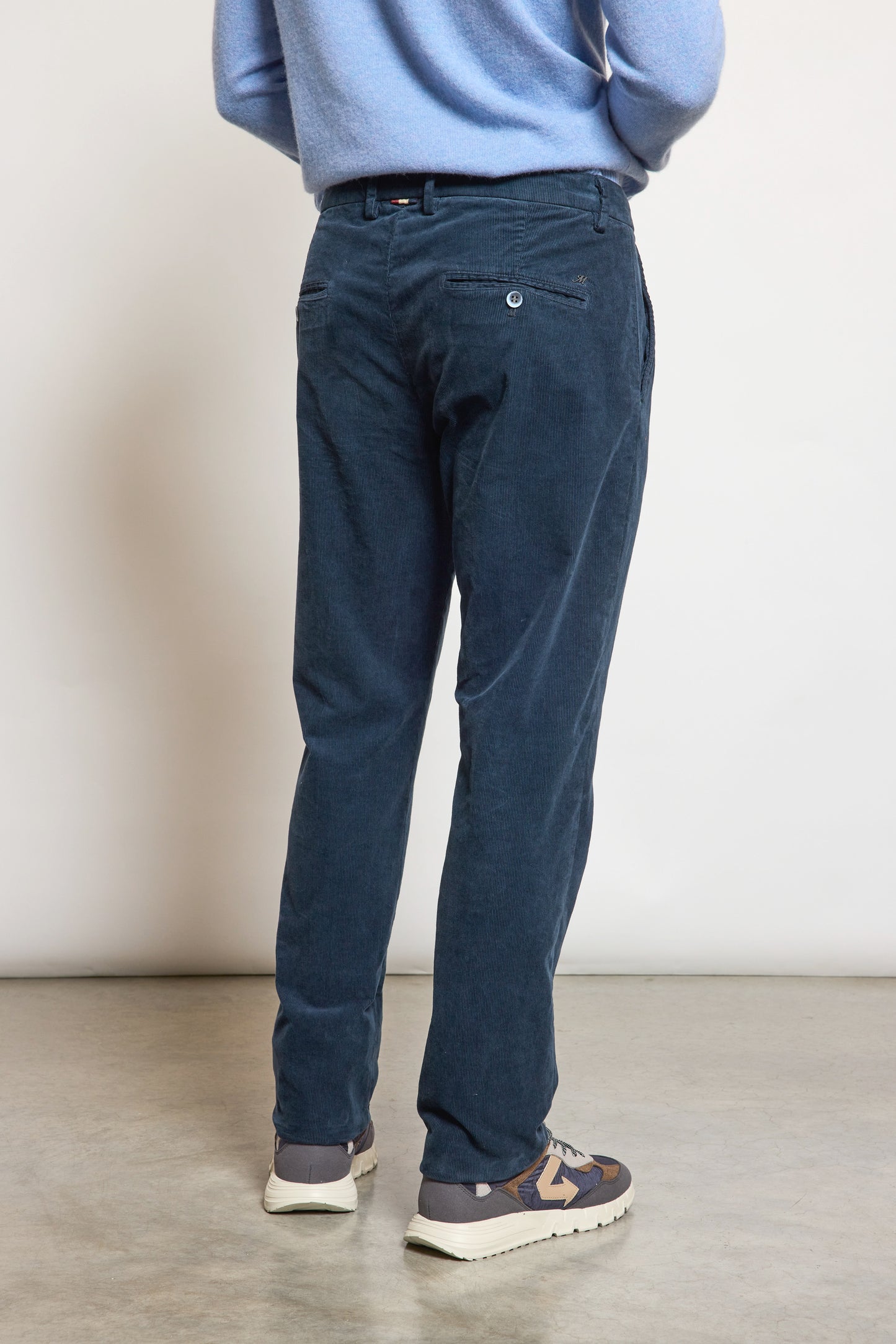PANTALON VELOURS MARINE