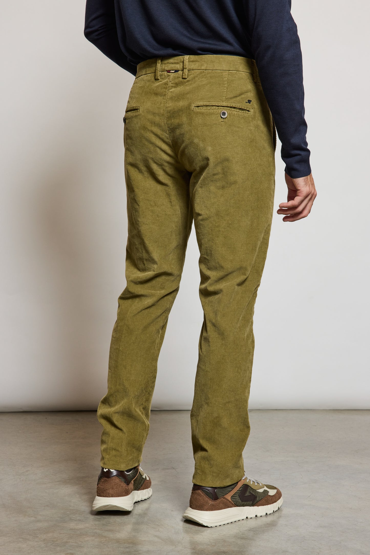 PANTALON VELOURS OLIVE