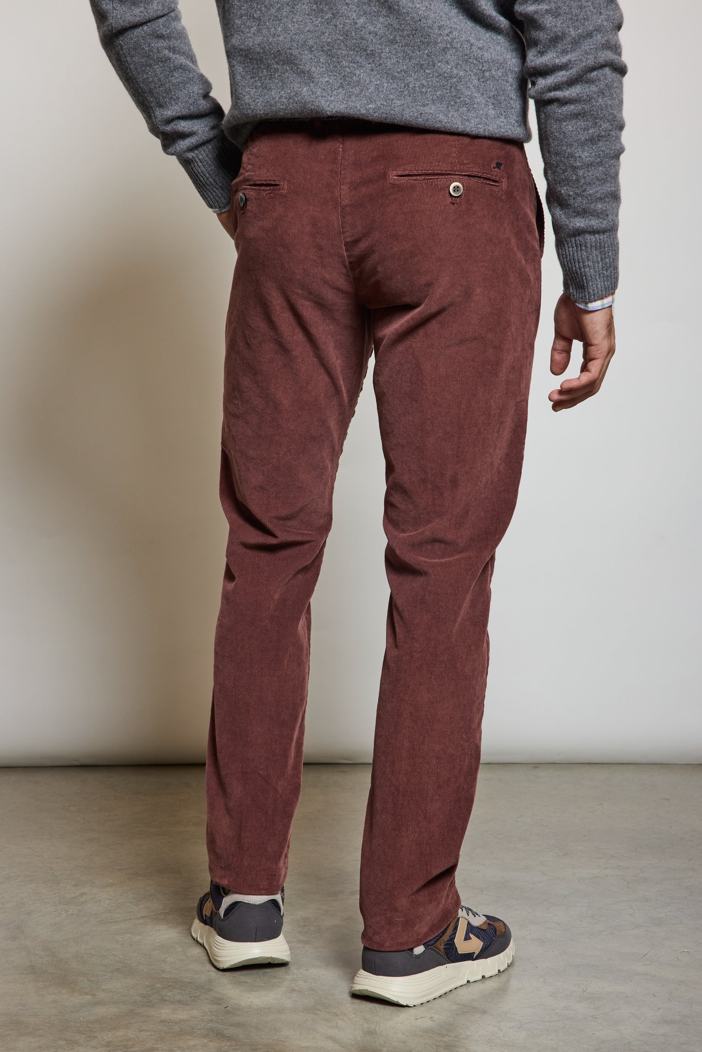 PANTALON VELOURS VIEUX ROSE