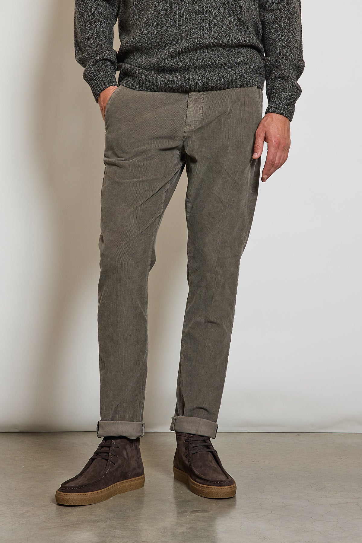 CORDUROY PANTS TAUPE