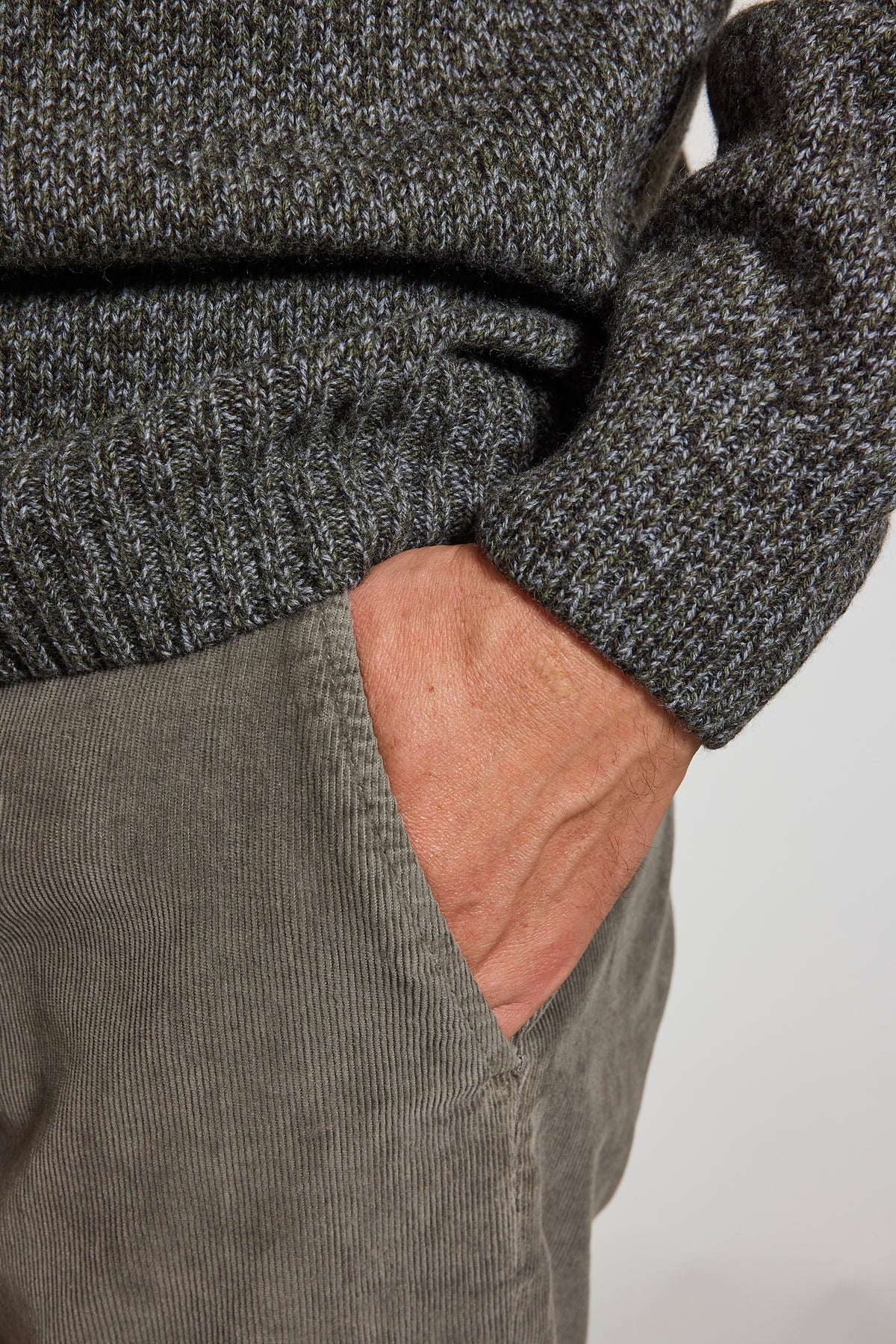 CORDUROY PANTS TAUPE