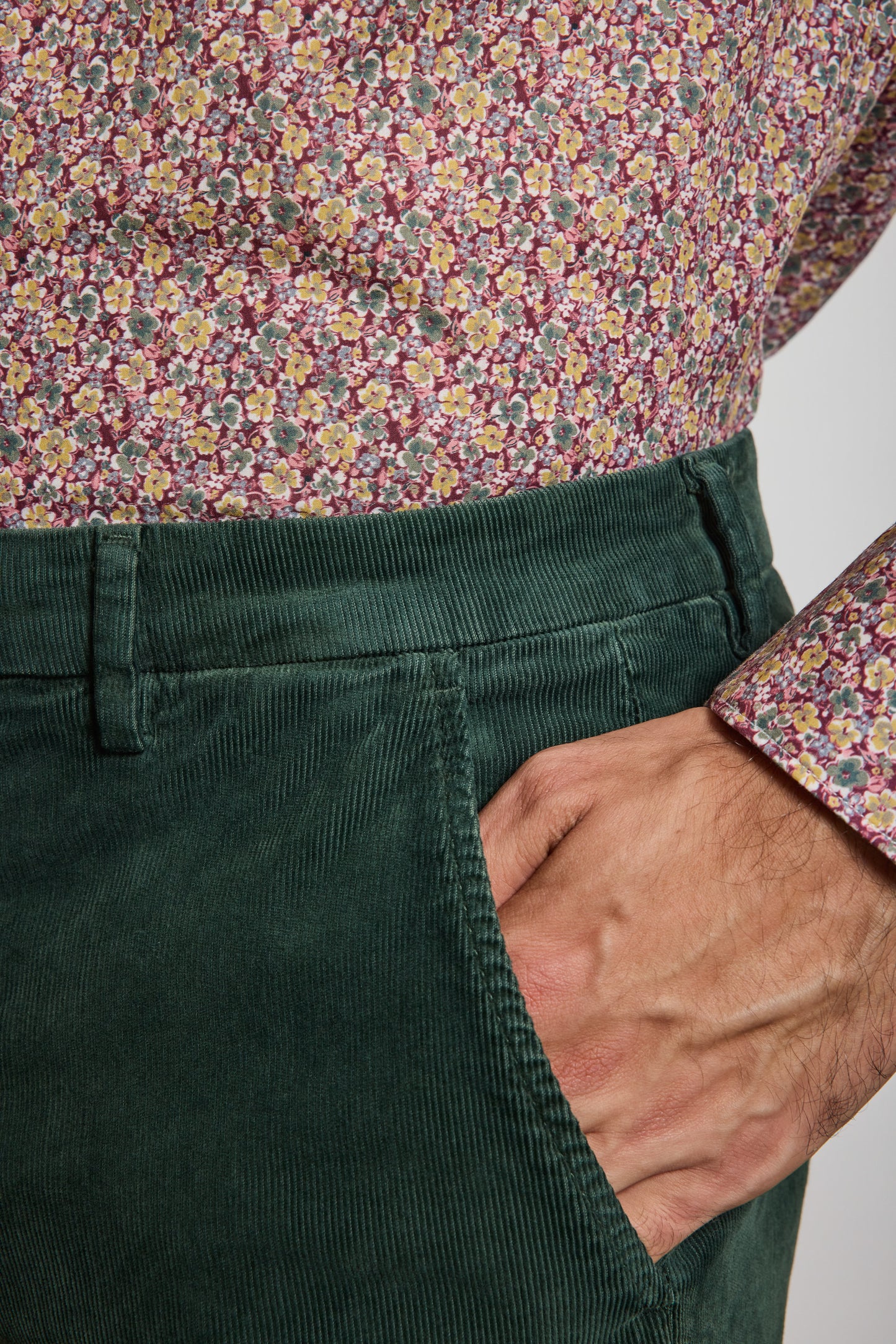 PANTALON VELOURS BLANCHI SAPIN