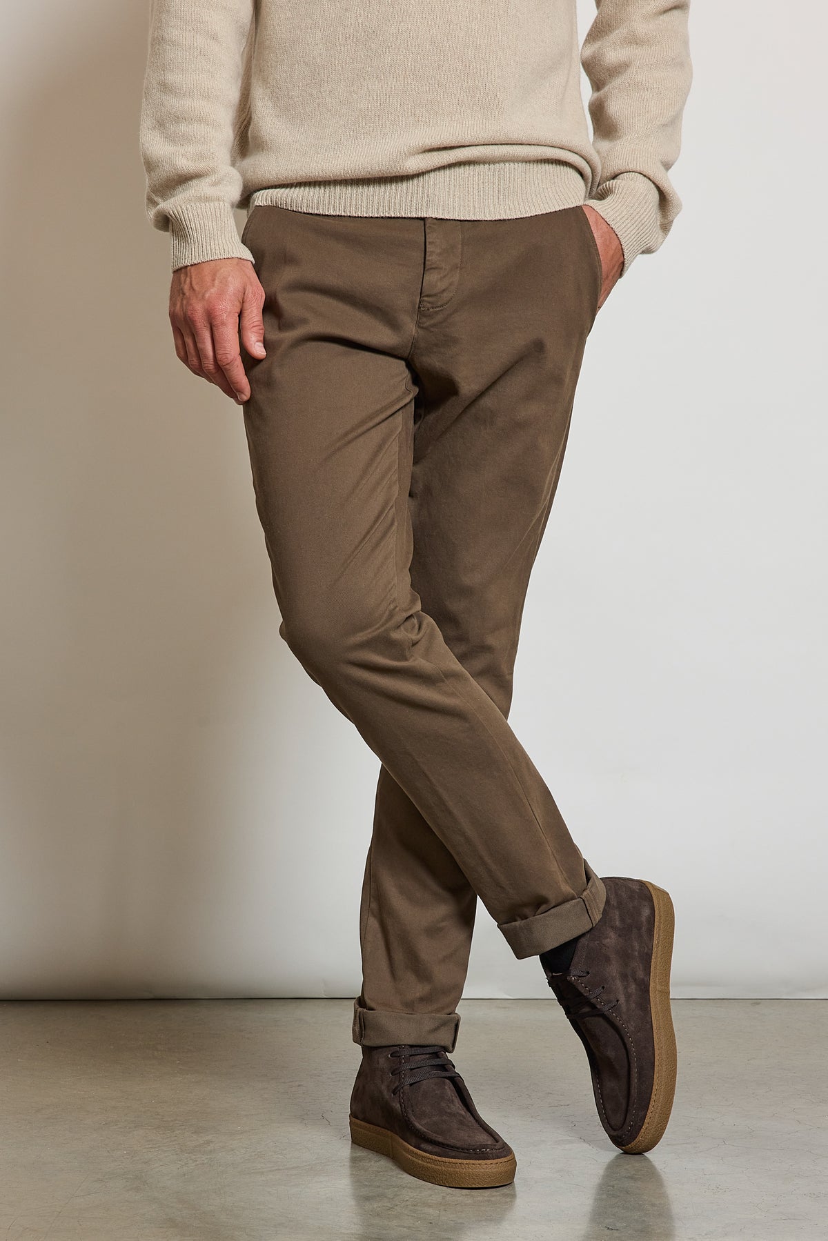 PANTALON GANSÉ CHOCOLAT