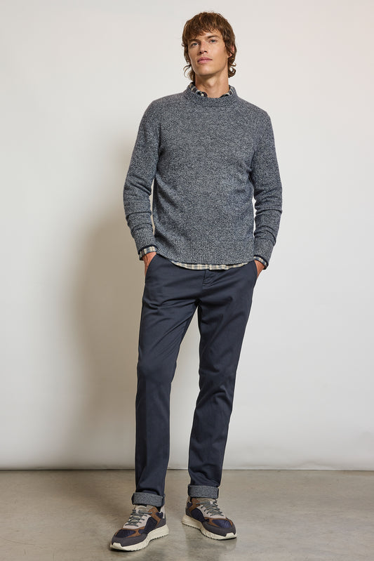 STOCKING STITCH PANTS NAVY
