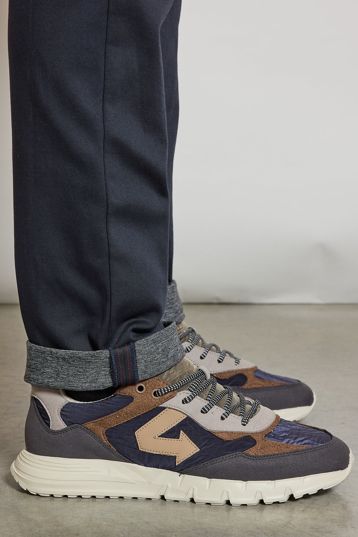 PANTALON EN JERSEY MARINE