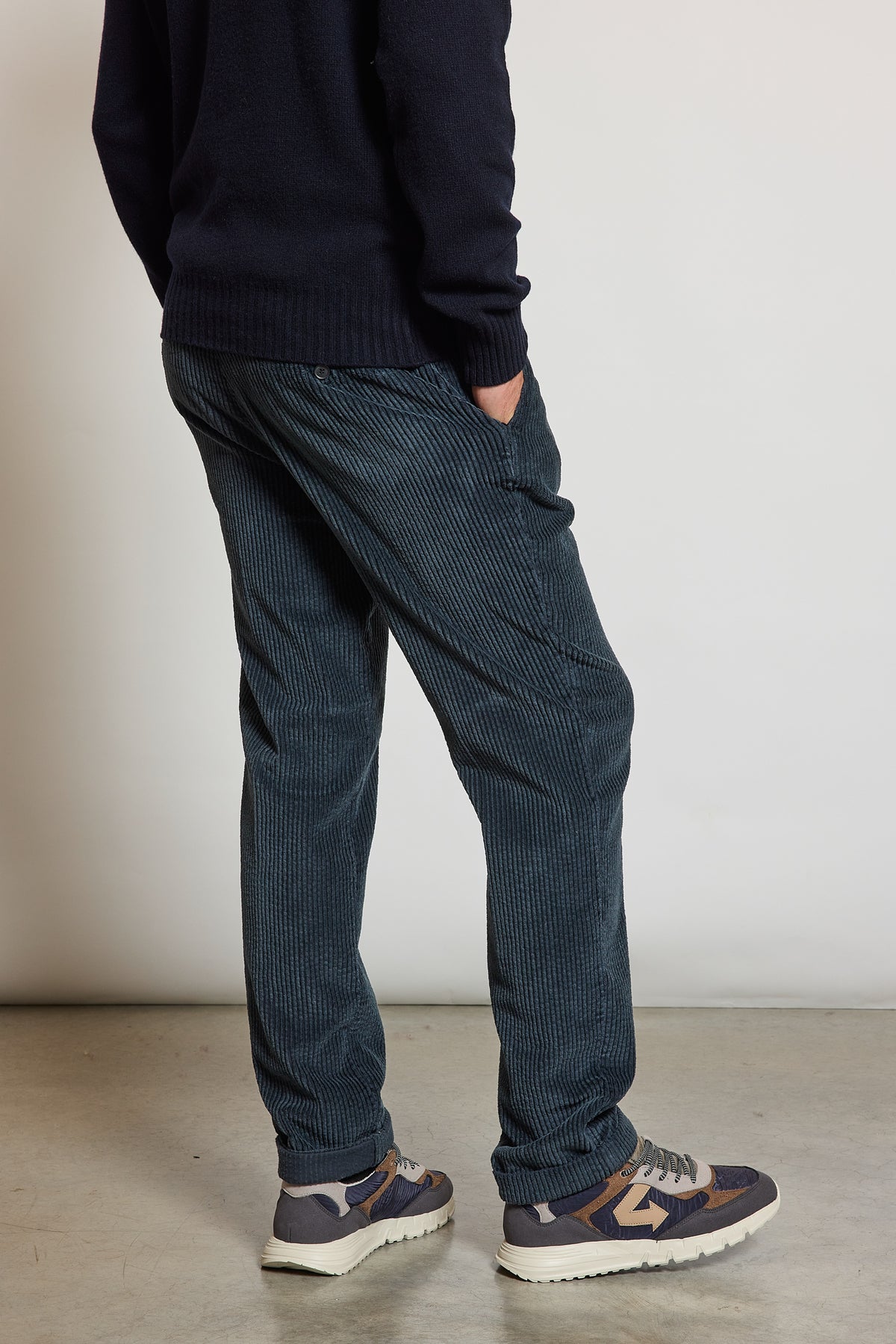 PANTALON CAROTTE ARDOISE