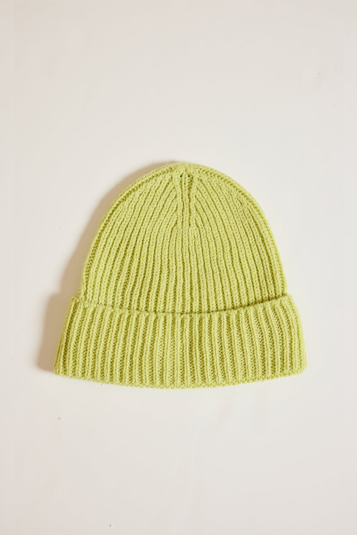 CASHMERE BEANIE LIME