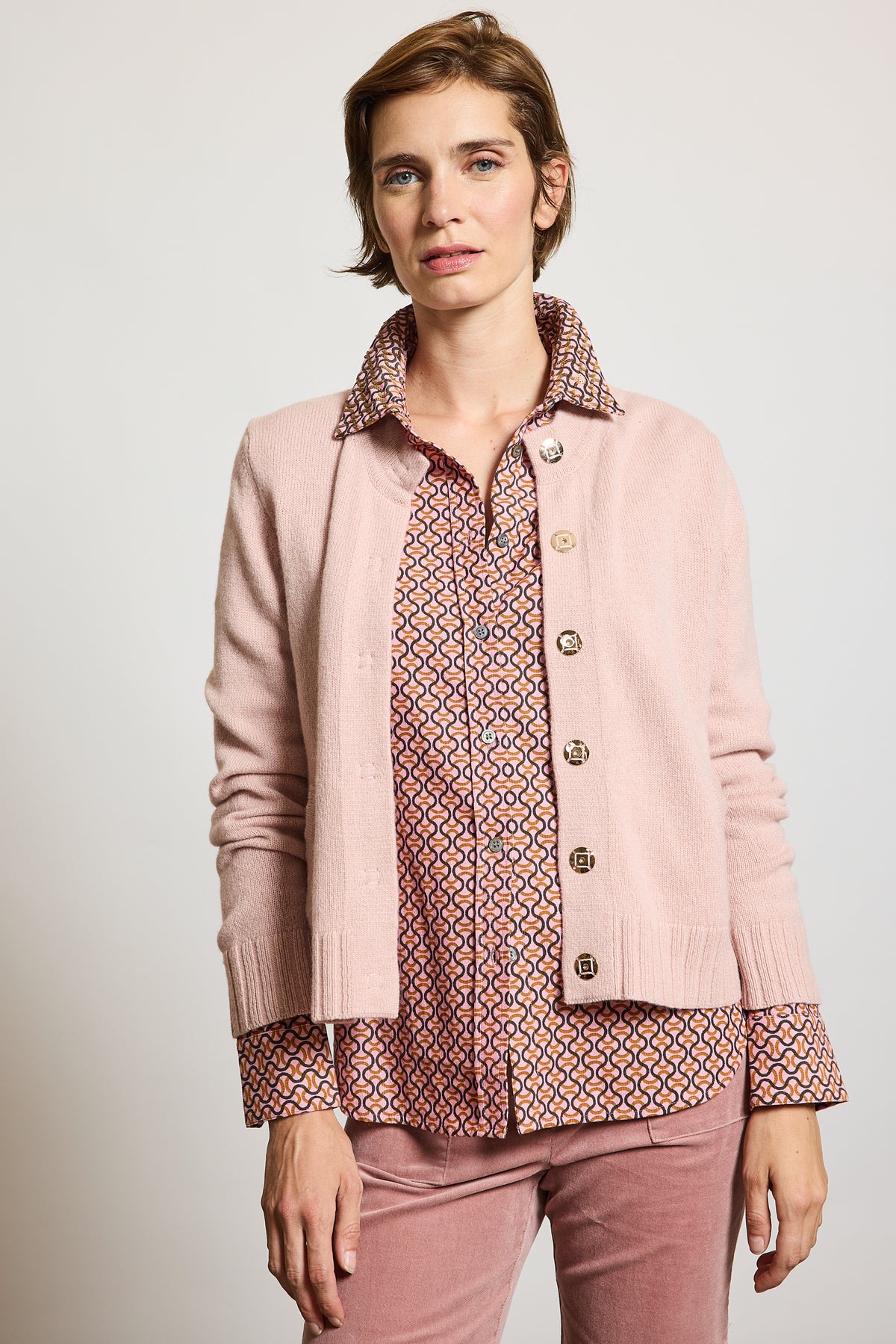 CASHMERE JACKET PINK