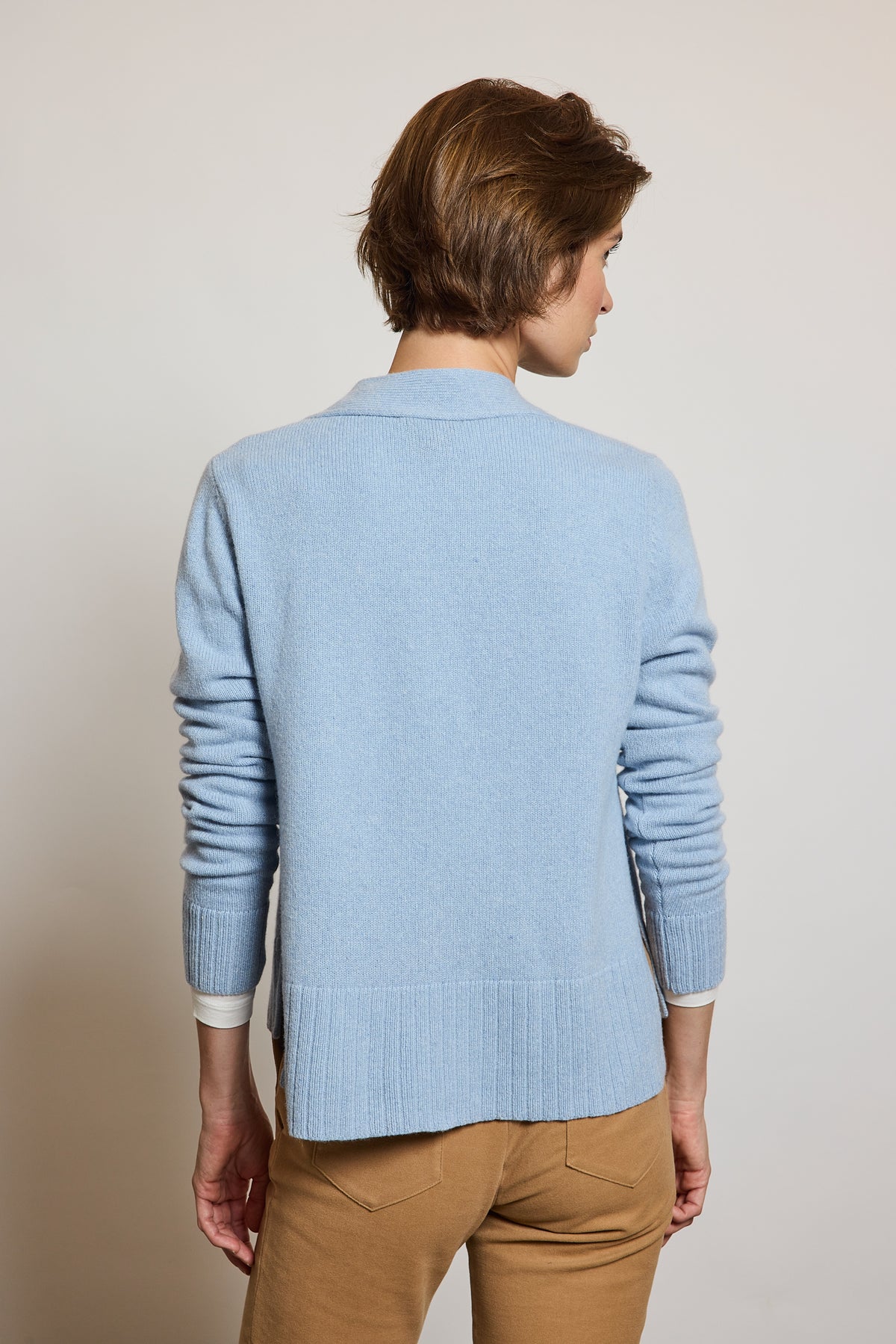 CASHMERE CARDIGAN SKY