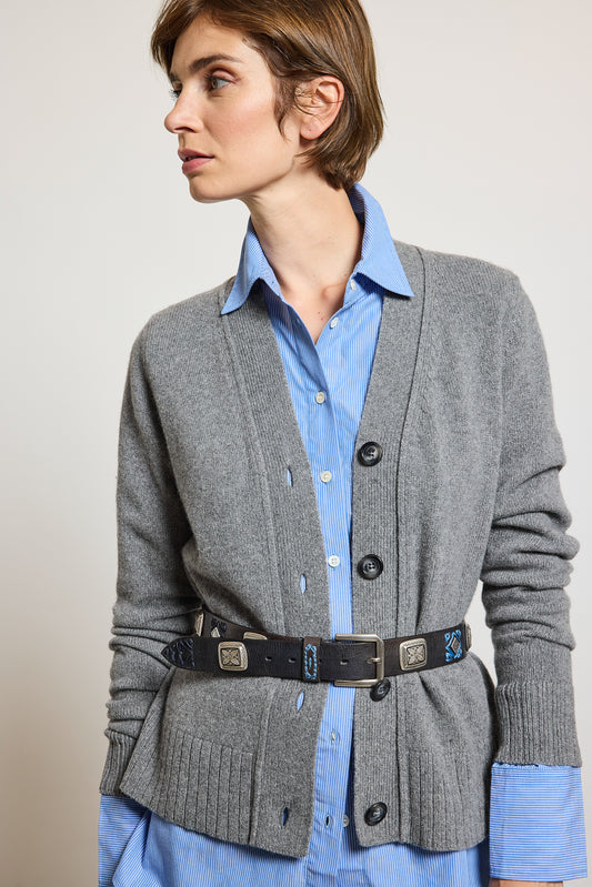 CARDIGAN EN CACHEMIRE GRIS