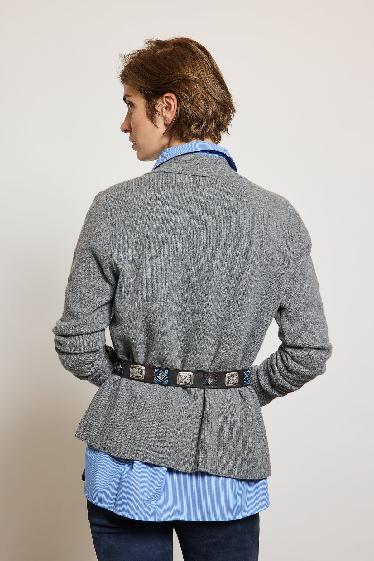 CARDIGAN EN CACHEMIRE GRIS