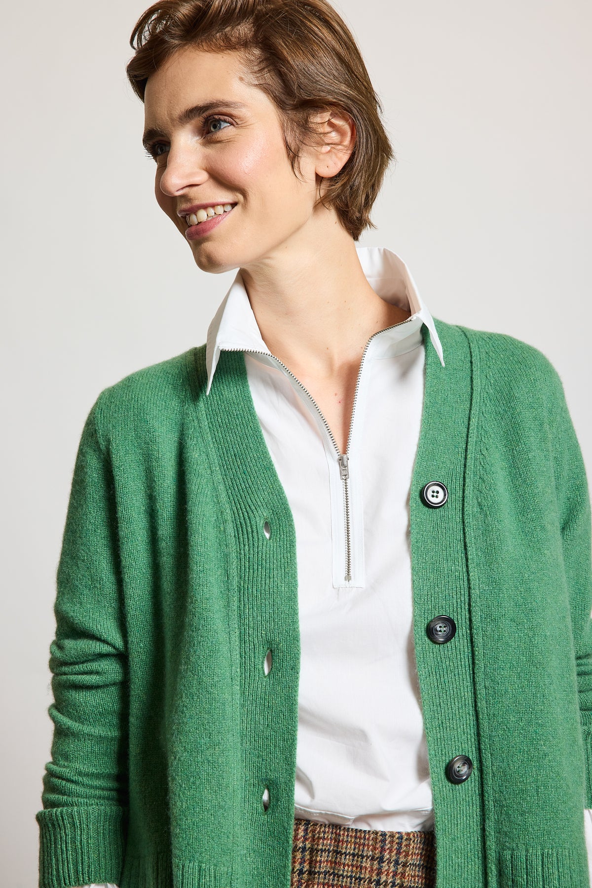 CARDIGAN EN CACHEMIRE PIN