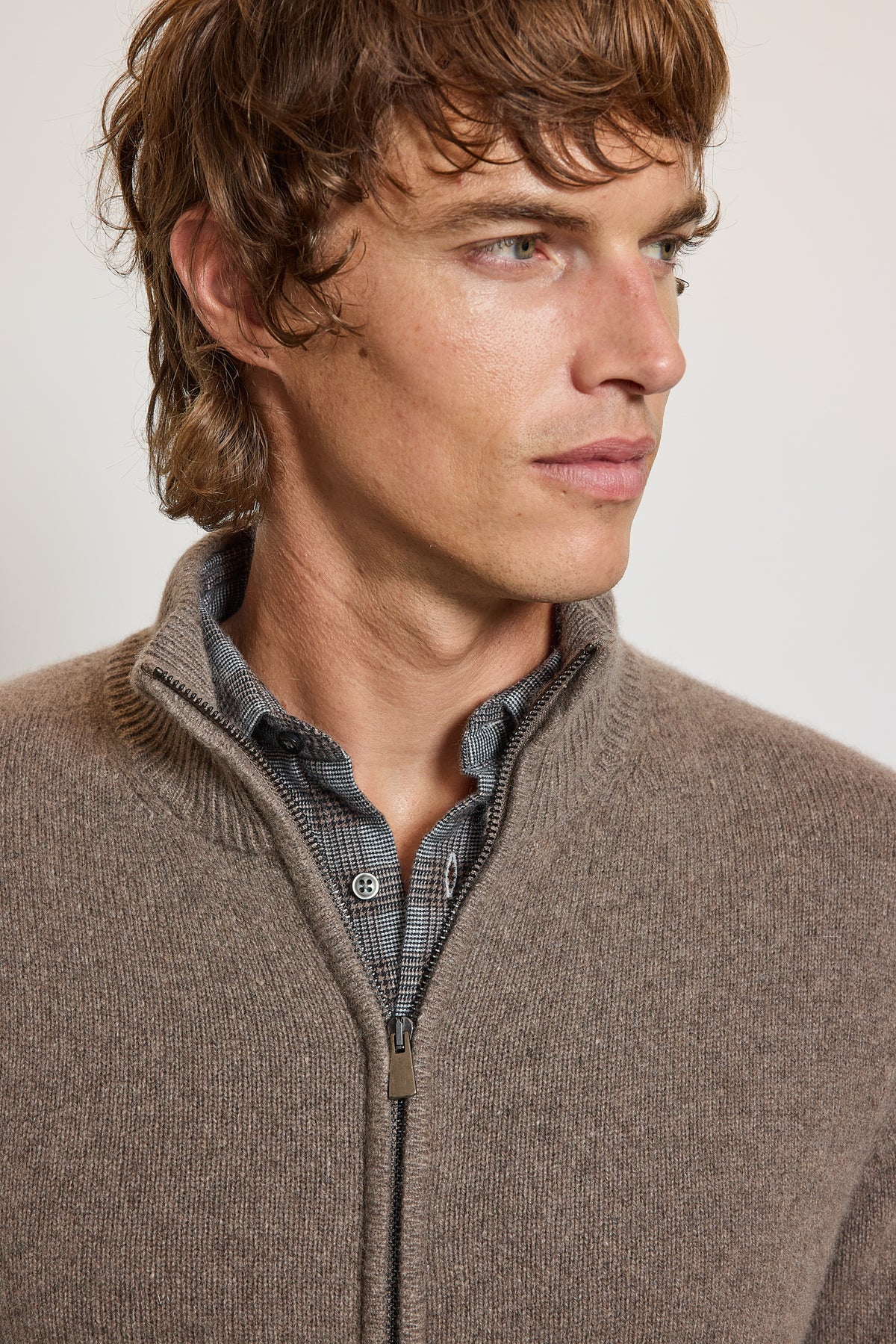CARDIGAN EN CACHEMIRE TAUPE