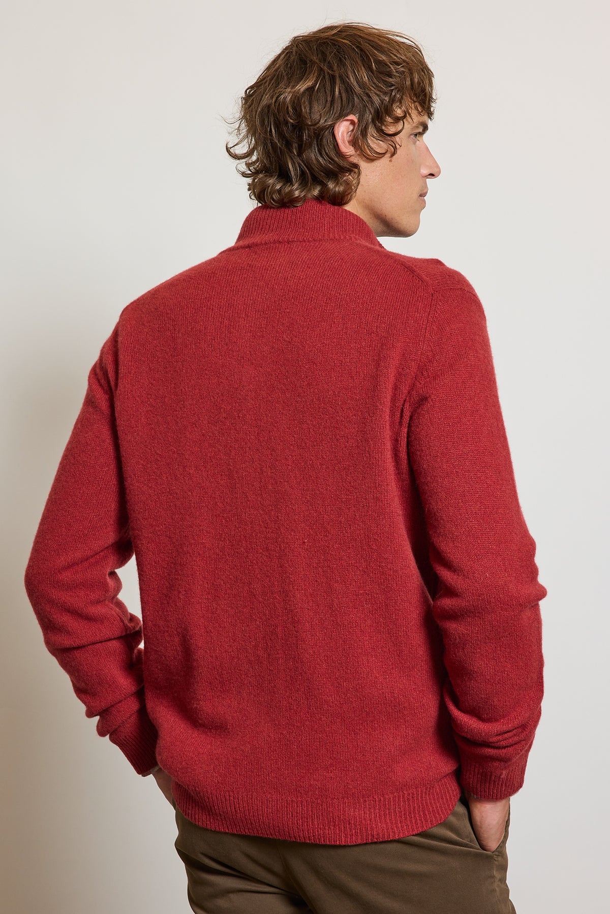 CASHMERE CARDIGAN TERRACOTTA