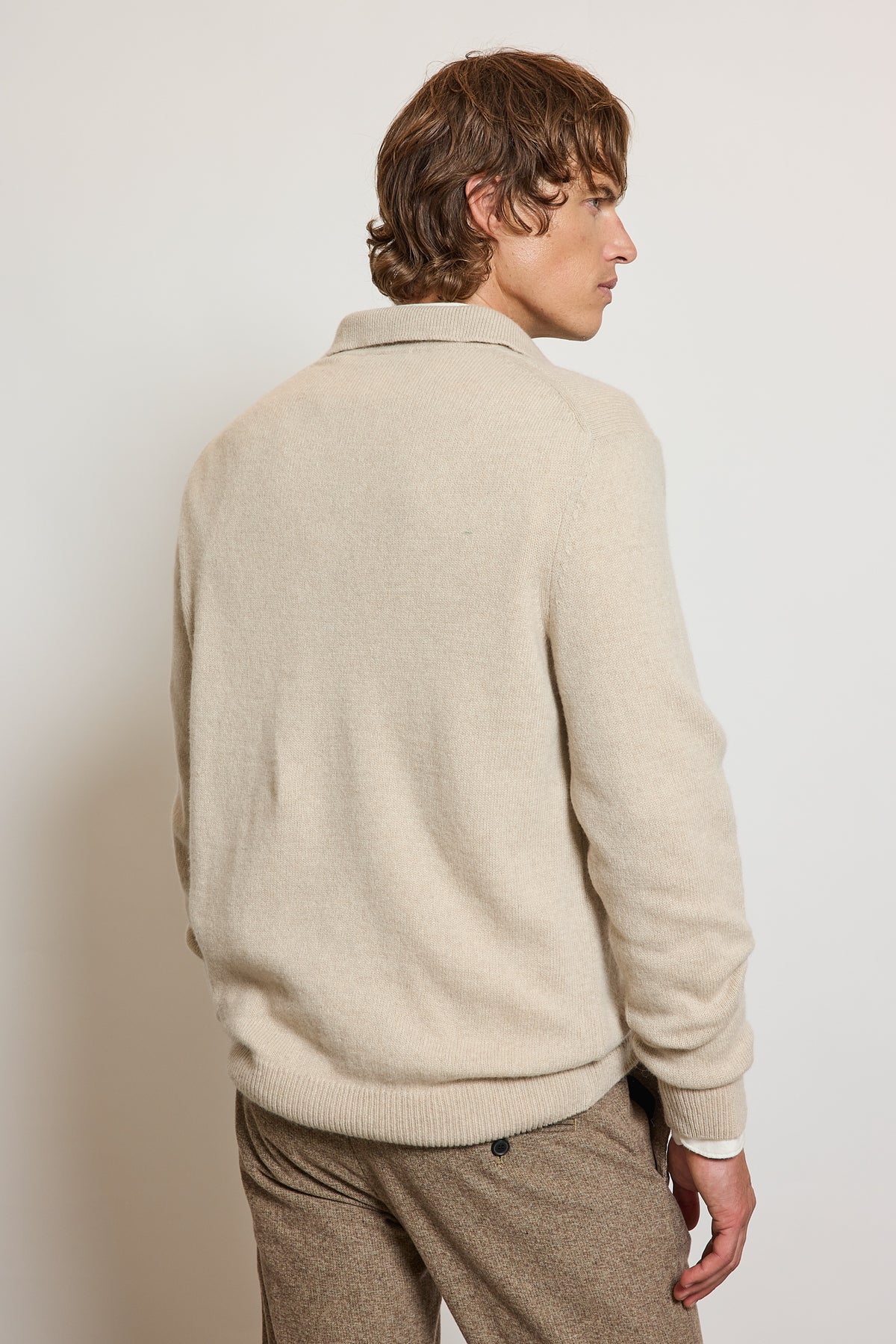 POLO EN CACHEMIRE BEIGE