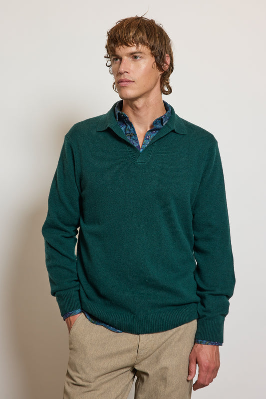 POLO EN CACHEMIRE FORET
