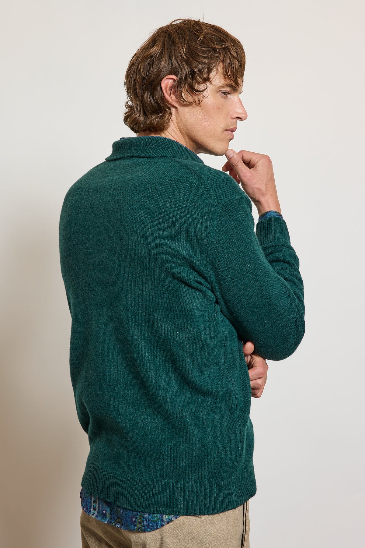 CASHEMERE POLO FORESTGREEN