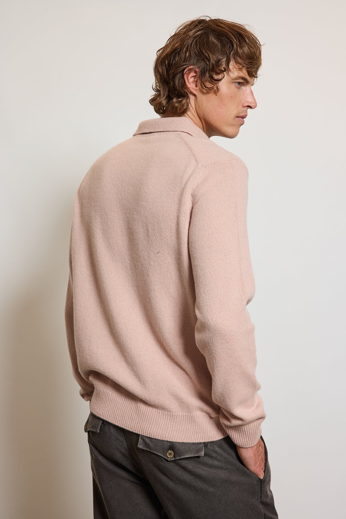 POLO EN CACHEMIRE ROSE