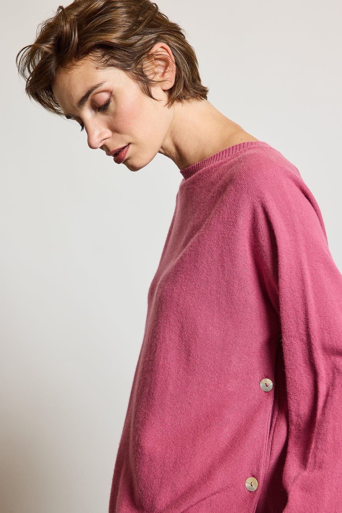 PULL EN LAINE ET CACHEMIRE BRUYÈRE
