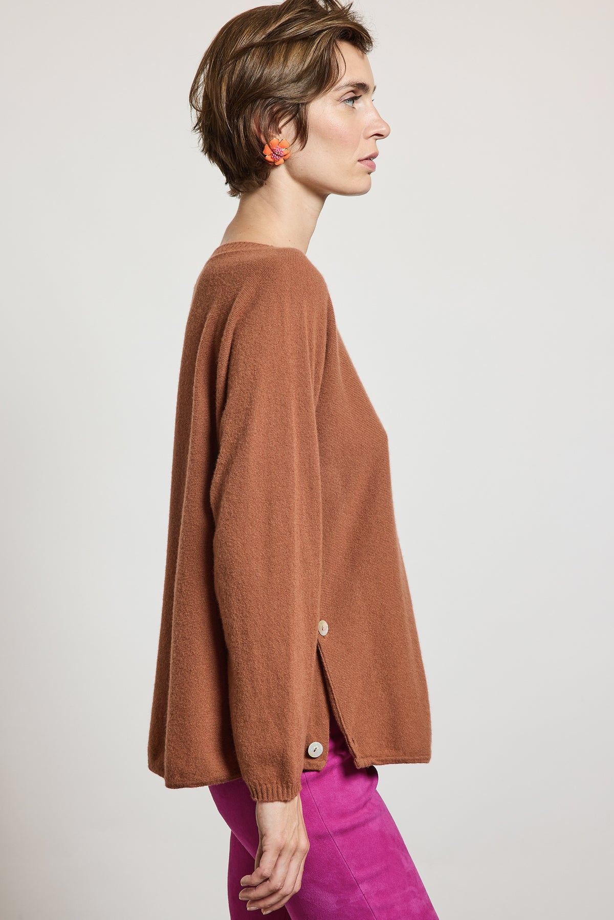 PULL EN LAINE ET CACHEMIRE CARAMEL