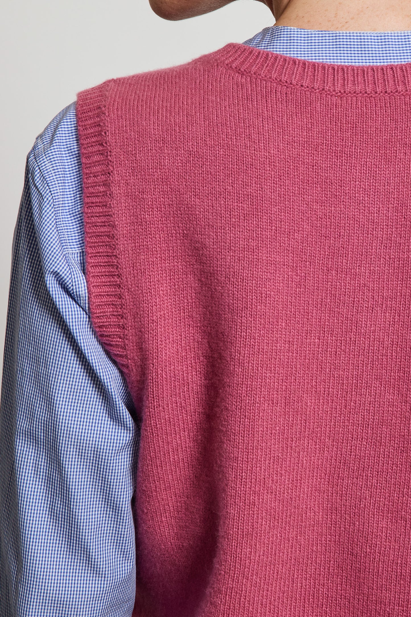 WOOL CASHMERE HENLEY HEATHER