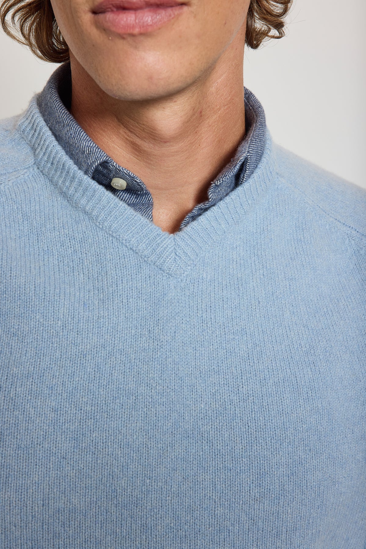 PULL EN CACHEMIRE CIEL