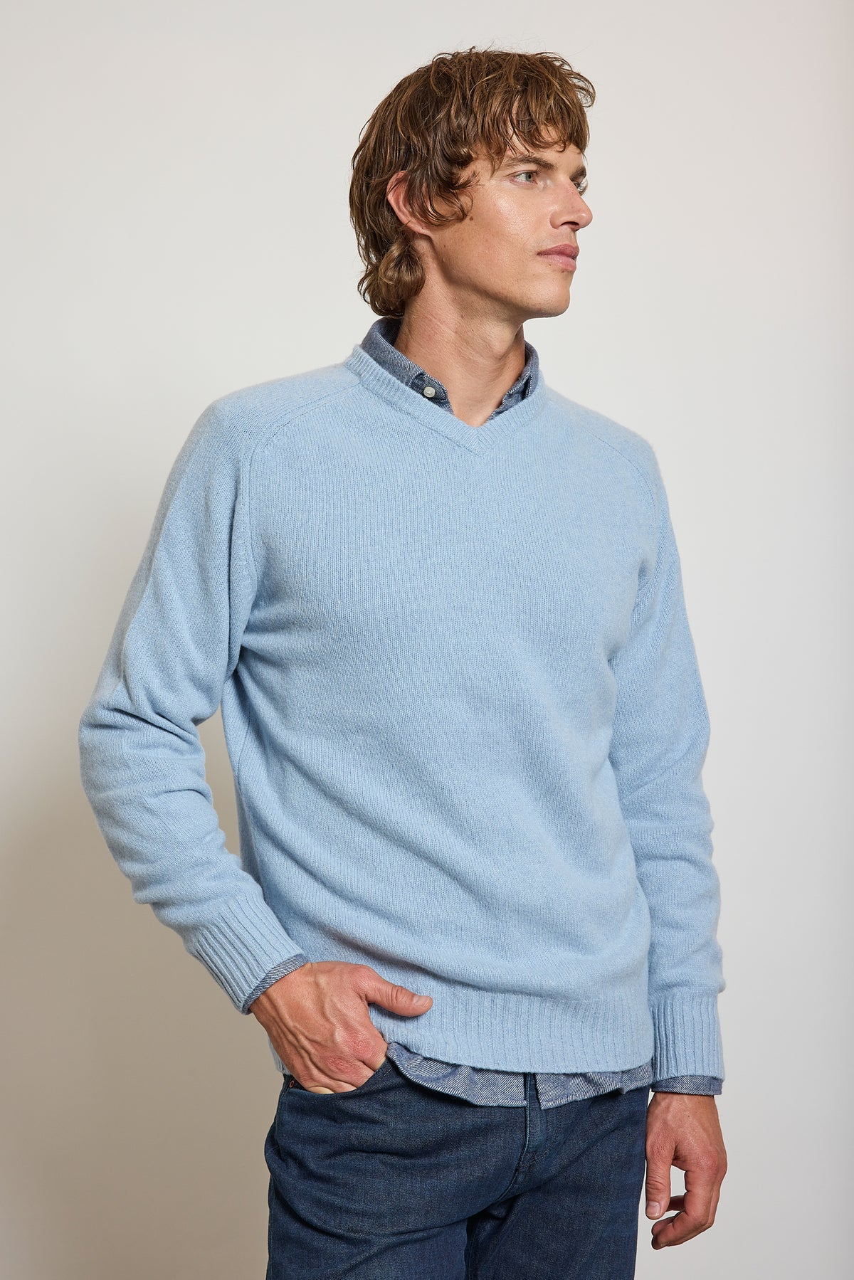 PULL EN CACHEMIRE CIEL