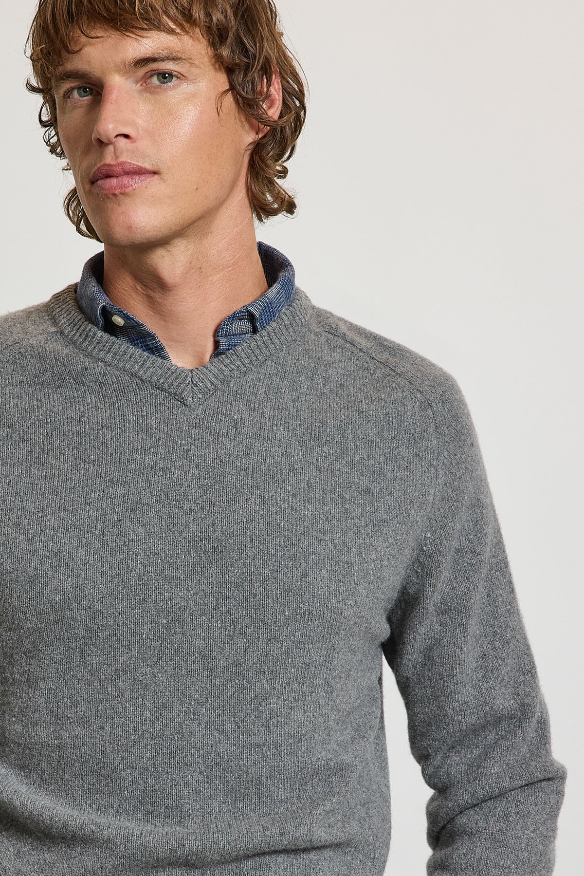 CASHMERE SWEATER GREY