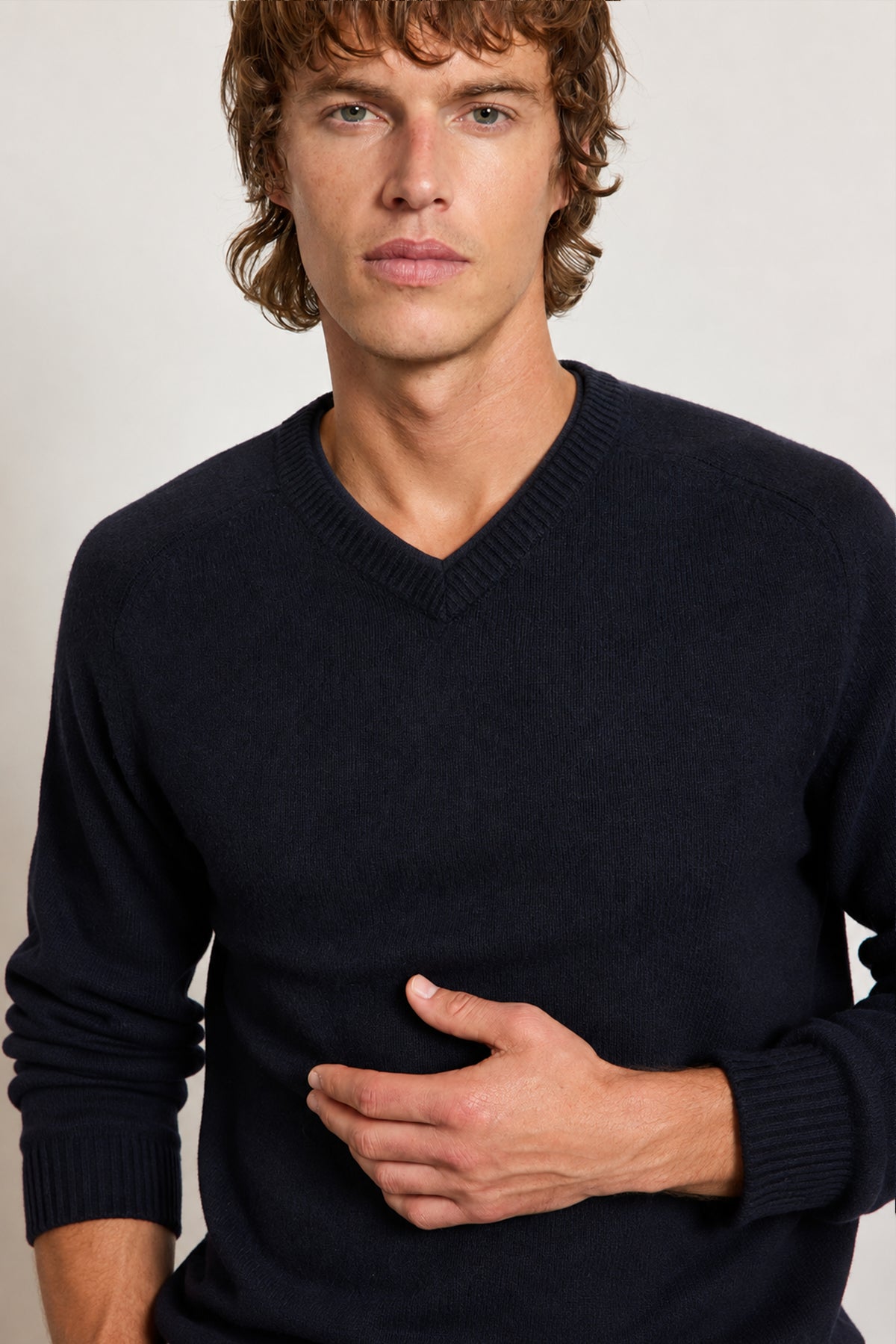 CASHMERE SWEATER NAVY