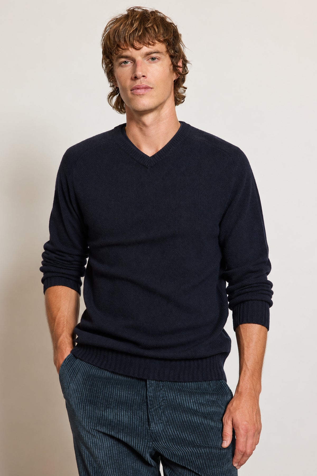 CASHMERE SWEATER NAVY