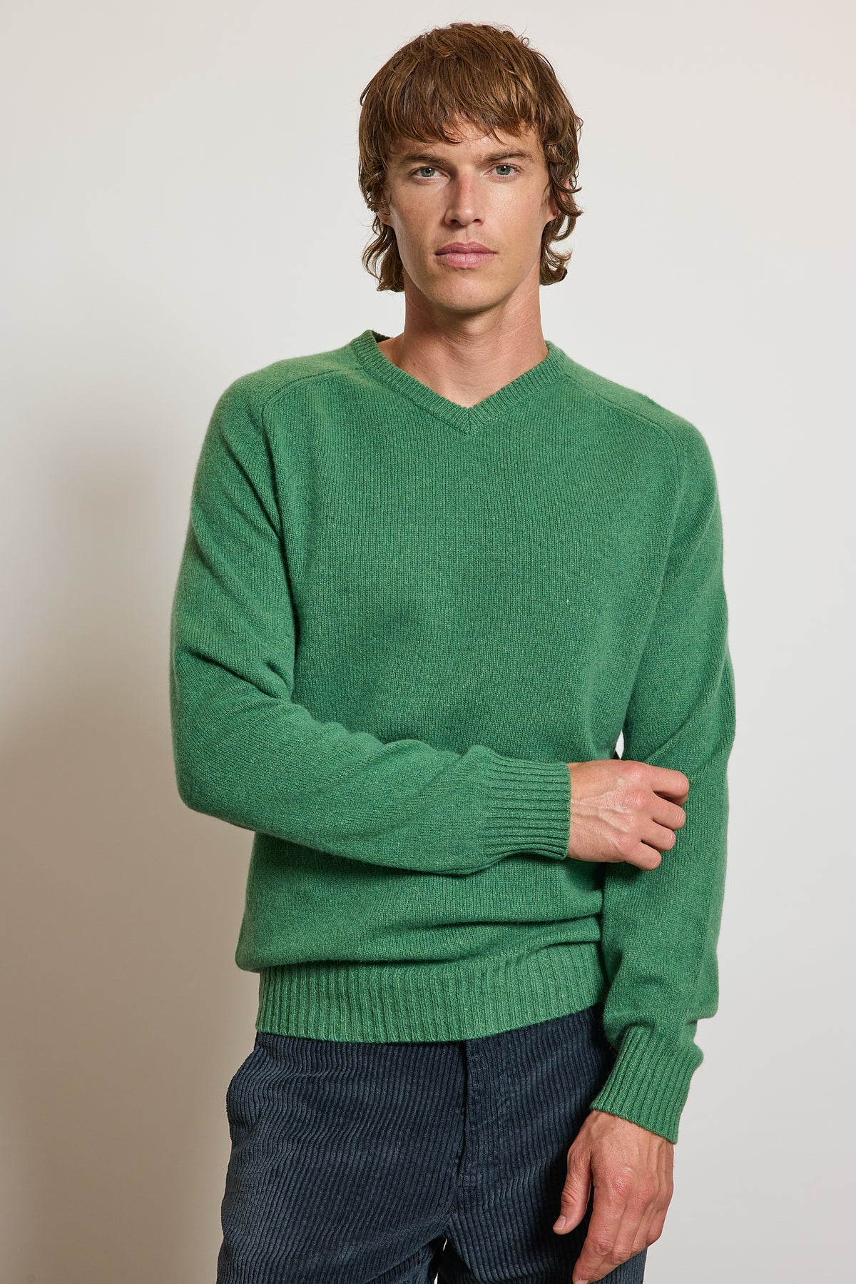 CASHMERE SWEATER PINE GREEN