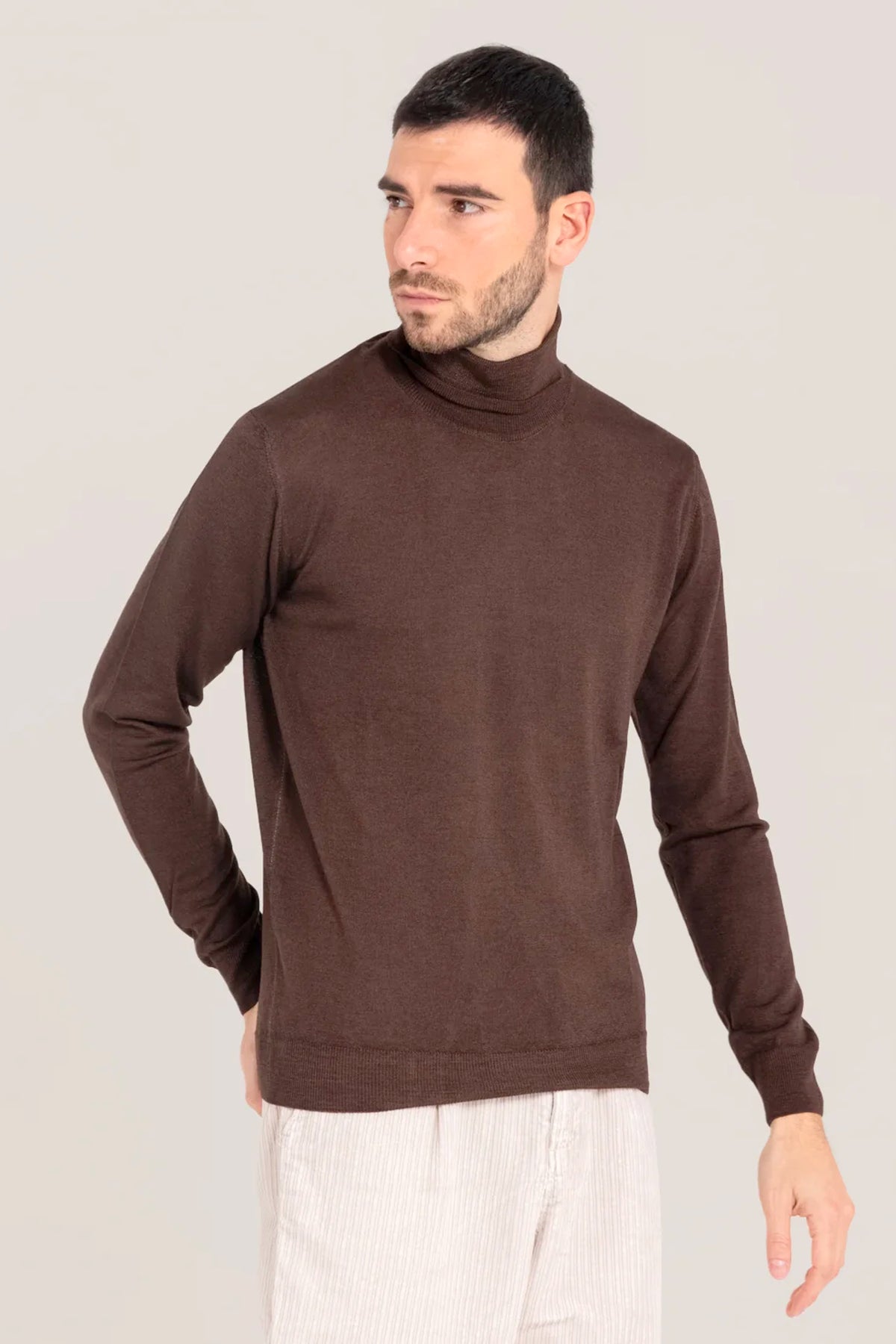 PULL EN LAINE CHOCOLAT