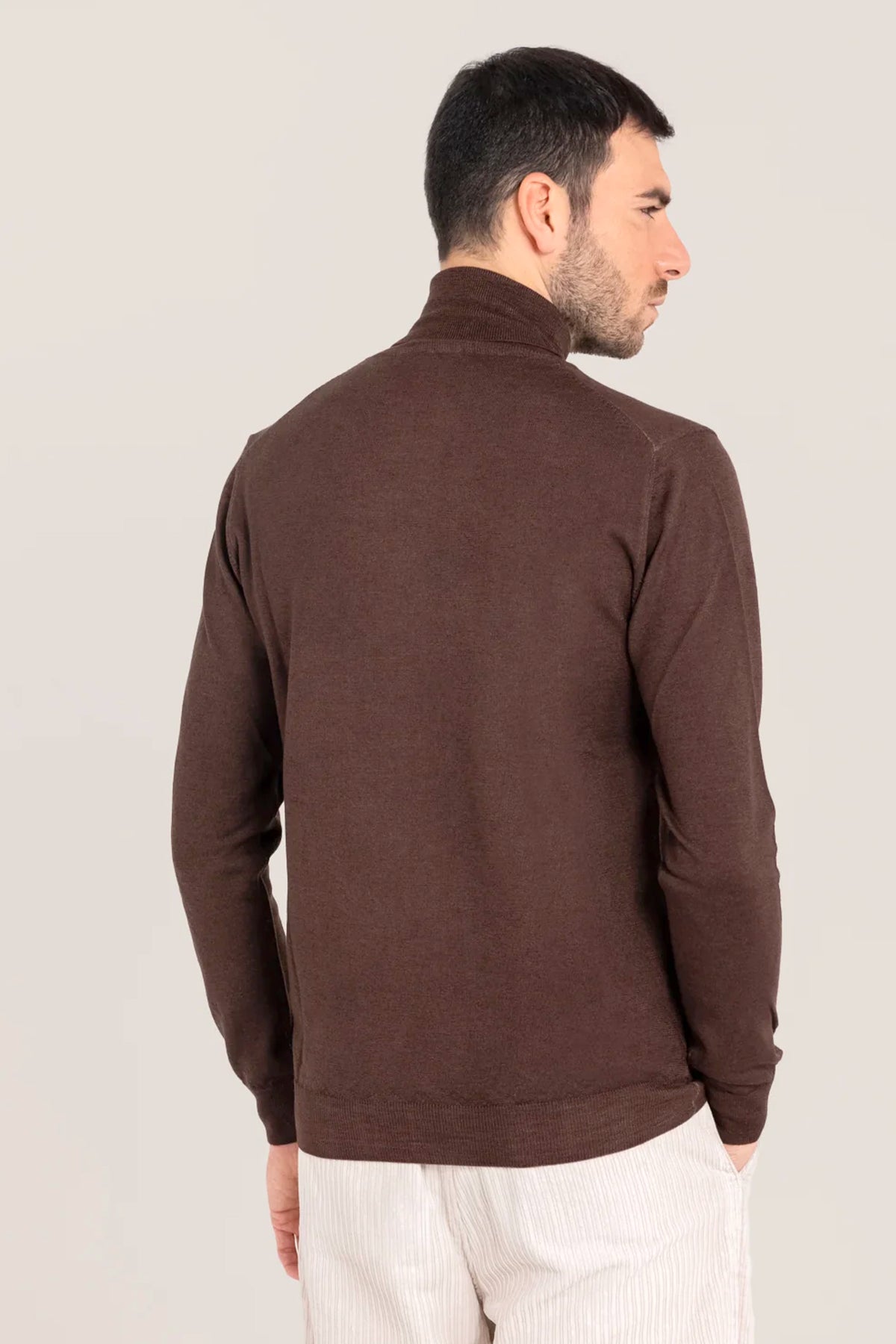 PULL EN LAINE CHOCOLAT