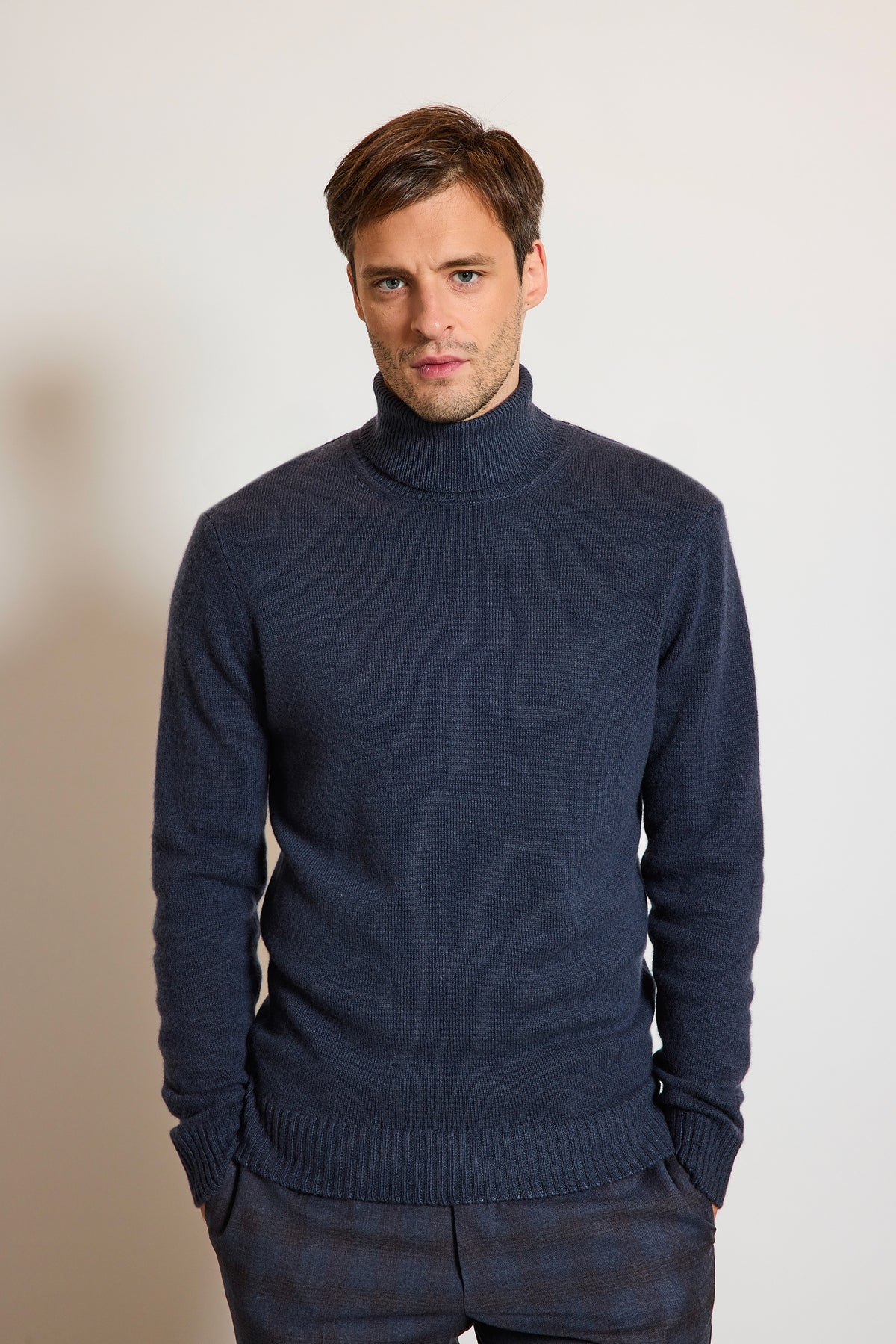 PULL EN CACHEMIRE MARINE