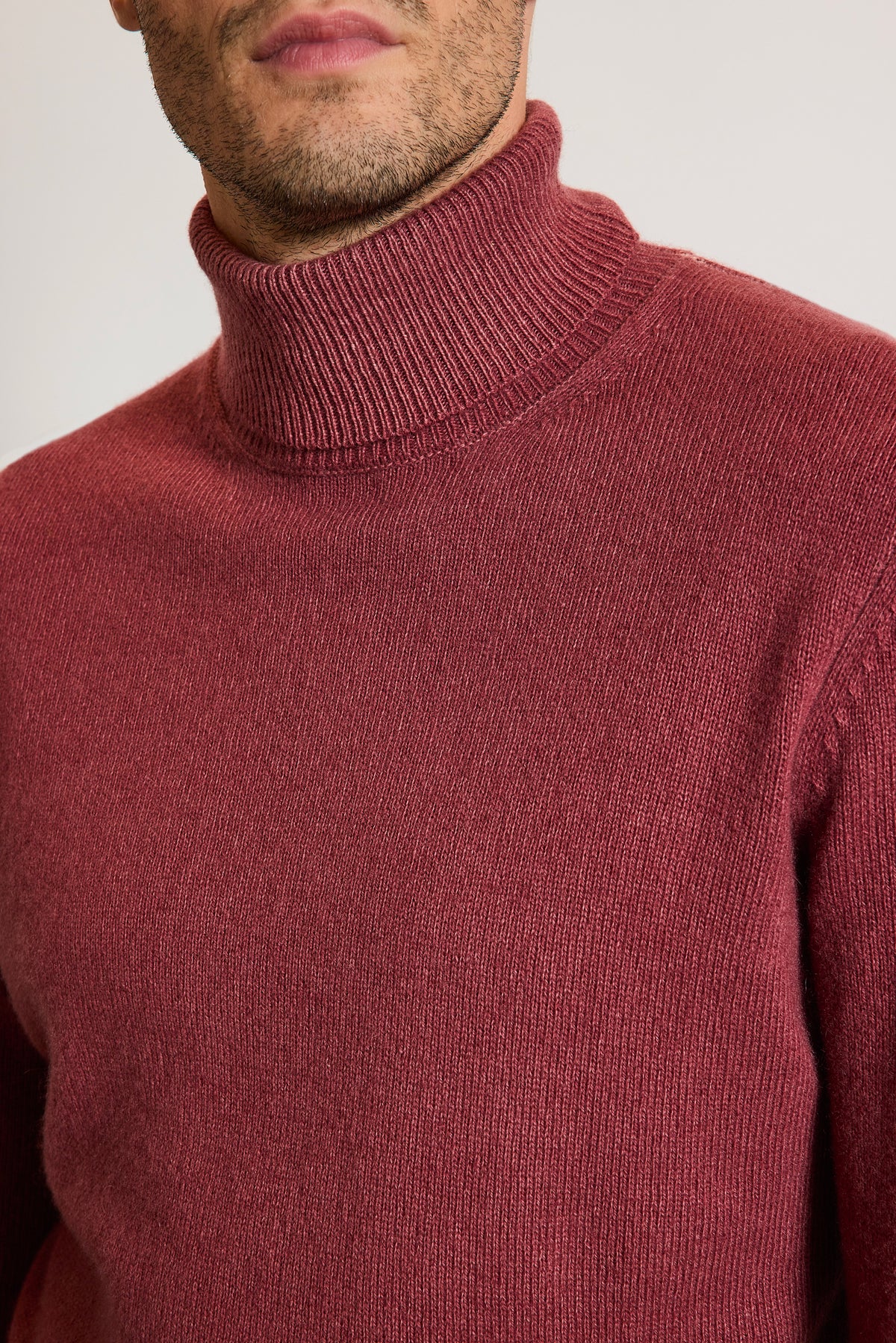 PULL EN CACHEMIRE VIEUX ROSE